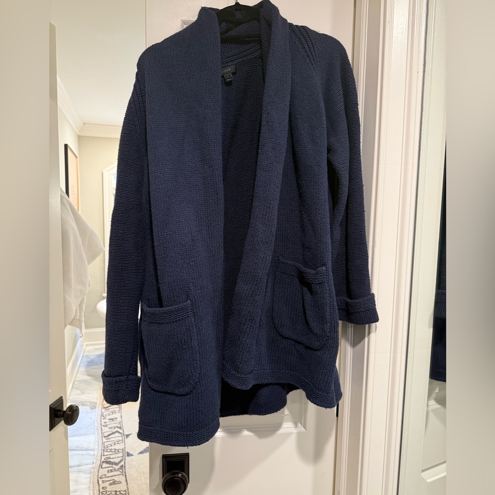 Jcrew navy blue cardigan